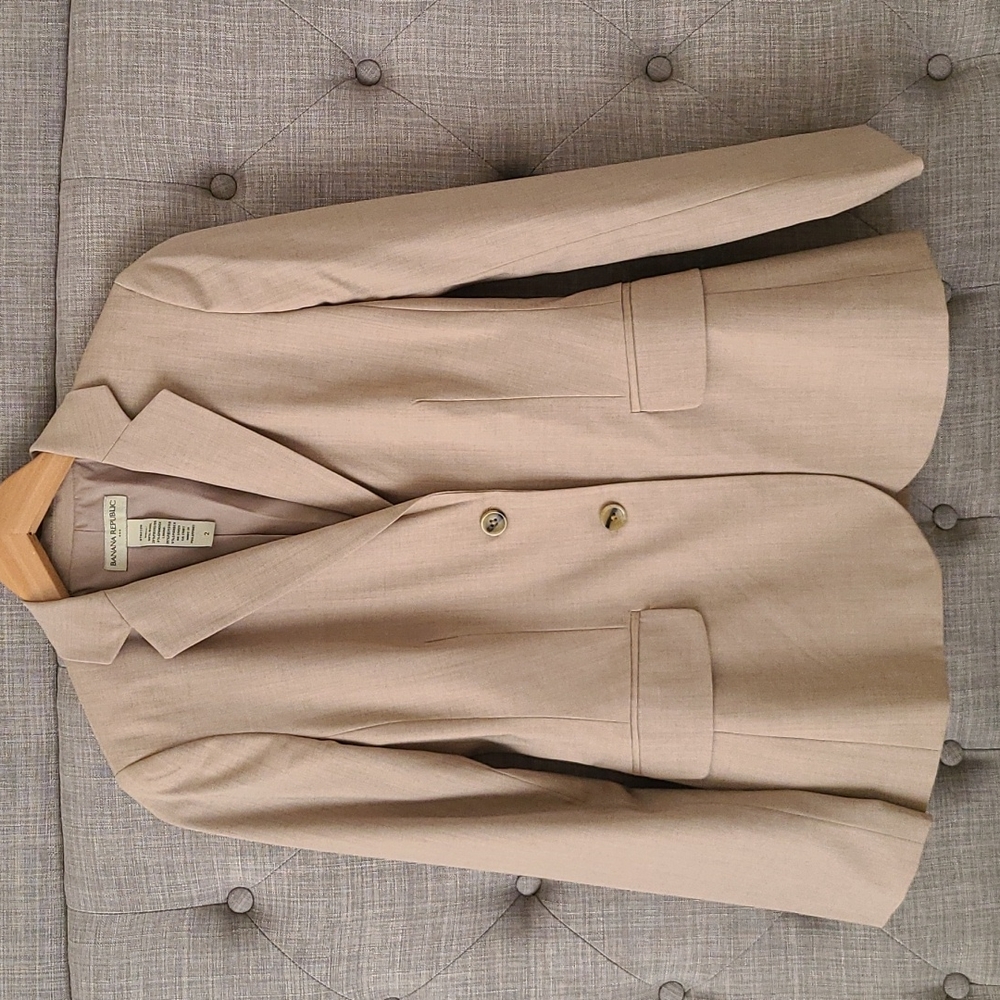 Banana Republic Wool Camel Blazee